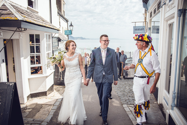 wedding in lyme regis